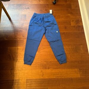 Butter soft Scrub Pants Royal Blue Jogger Style Size Small petite NWT